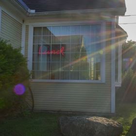 Lunch Sign in Window
